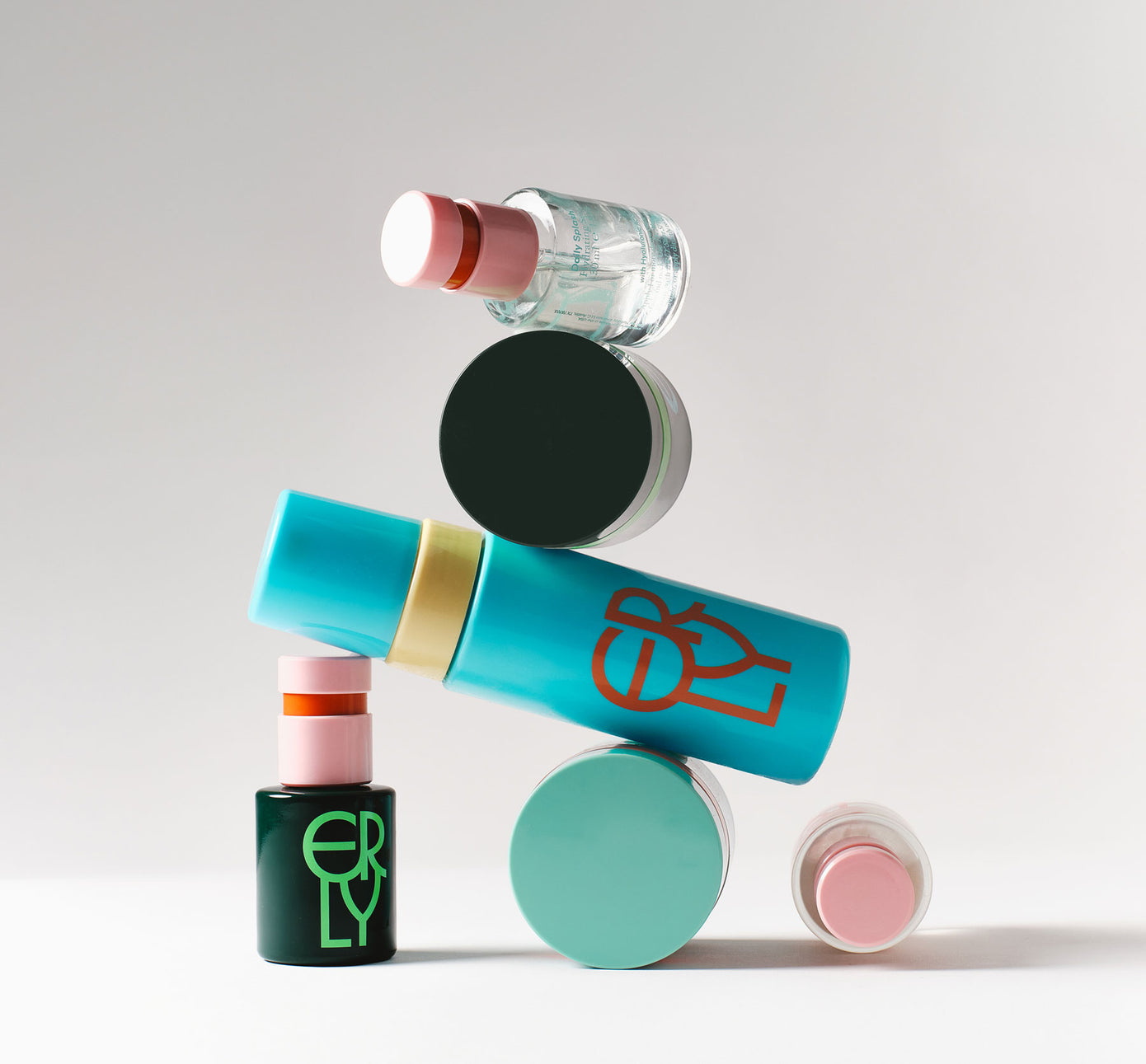green serum blue and yellow face wash playful skin care