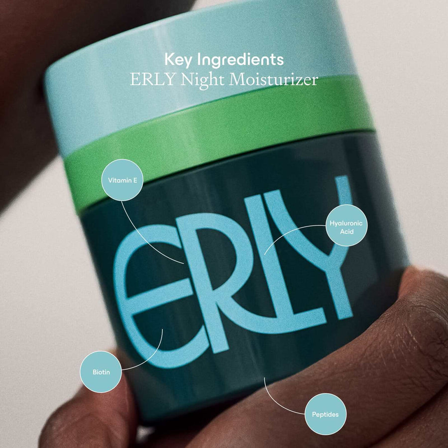 ERLY Night Moisturizer with peptides