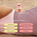 Daily Dew Illuminating Serum bottle with text overlay 