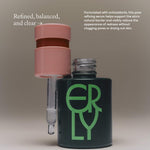 Product image of ERLY Daily Soothe with copy about the serum