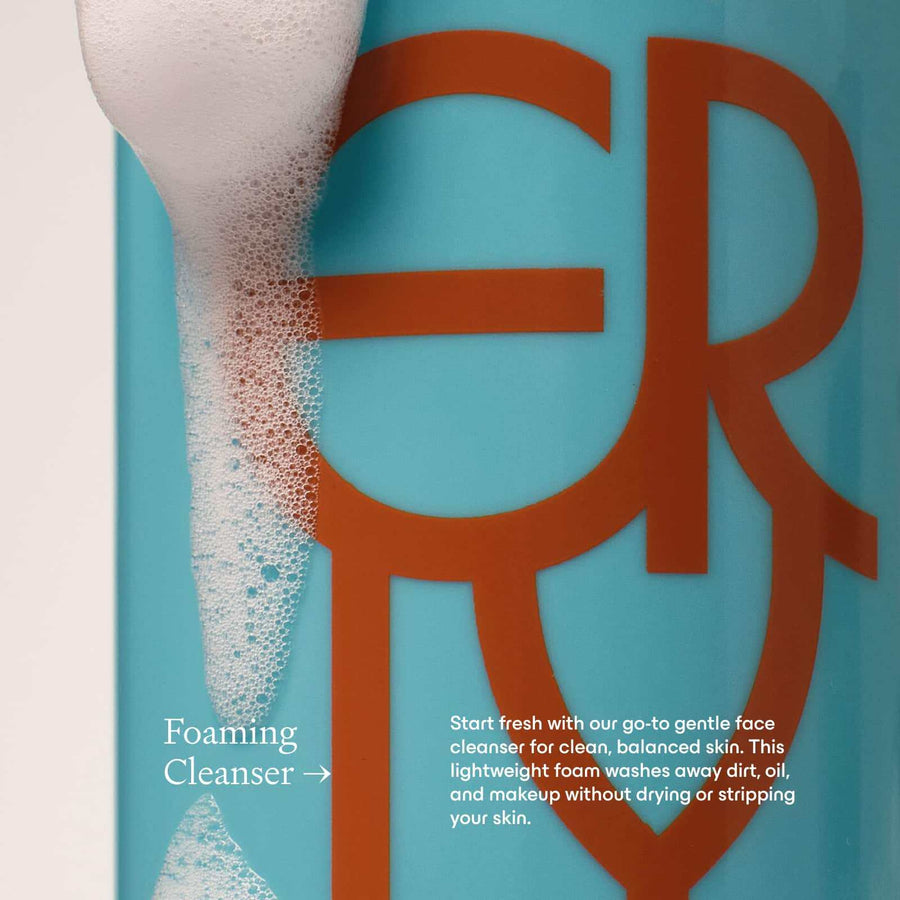 Close up of the bottle for ERLY Face Foam Foaming Cleanser with copy