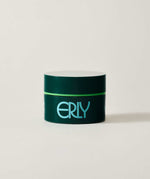 Green jar with 'ERLY' branding on a white background