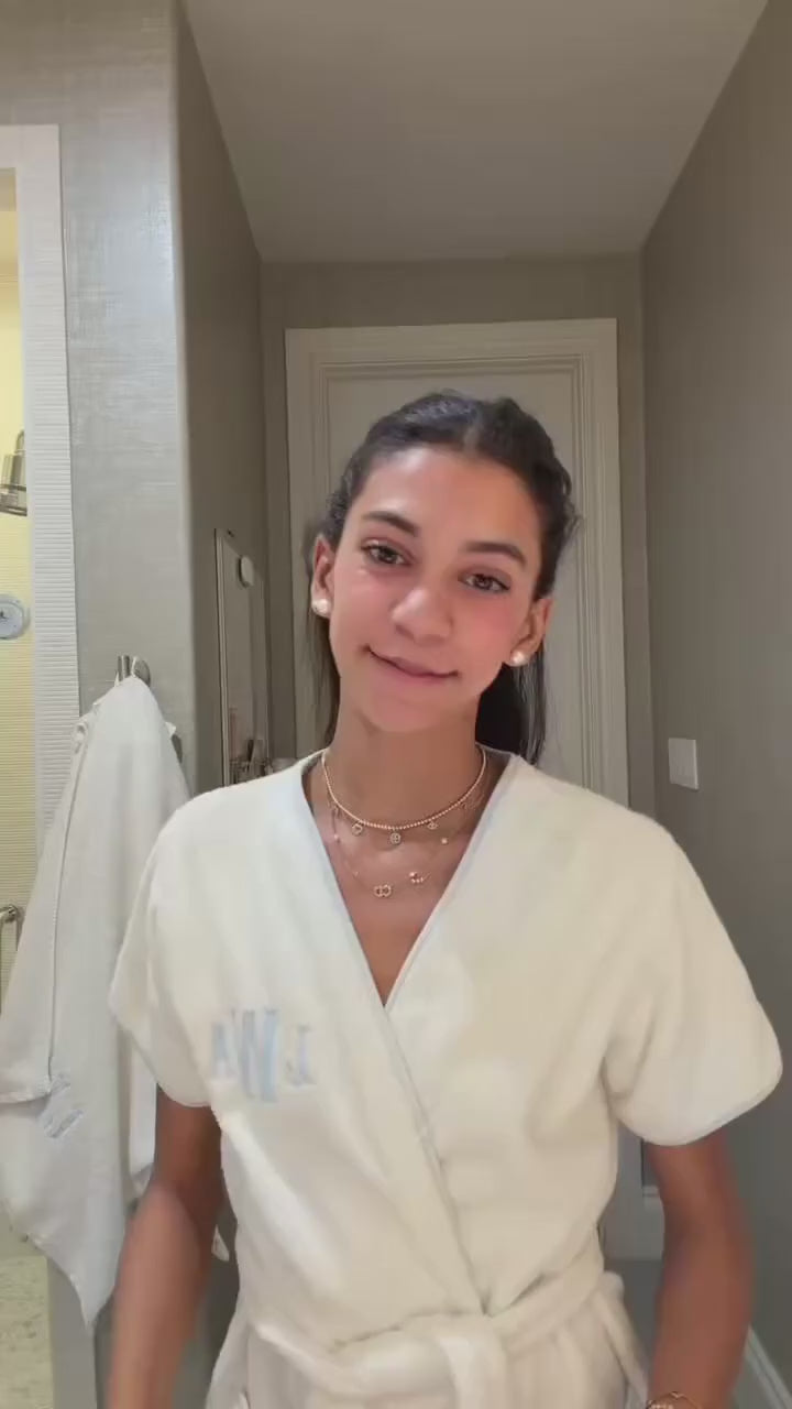 video of someone doing their morning skincare routine